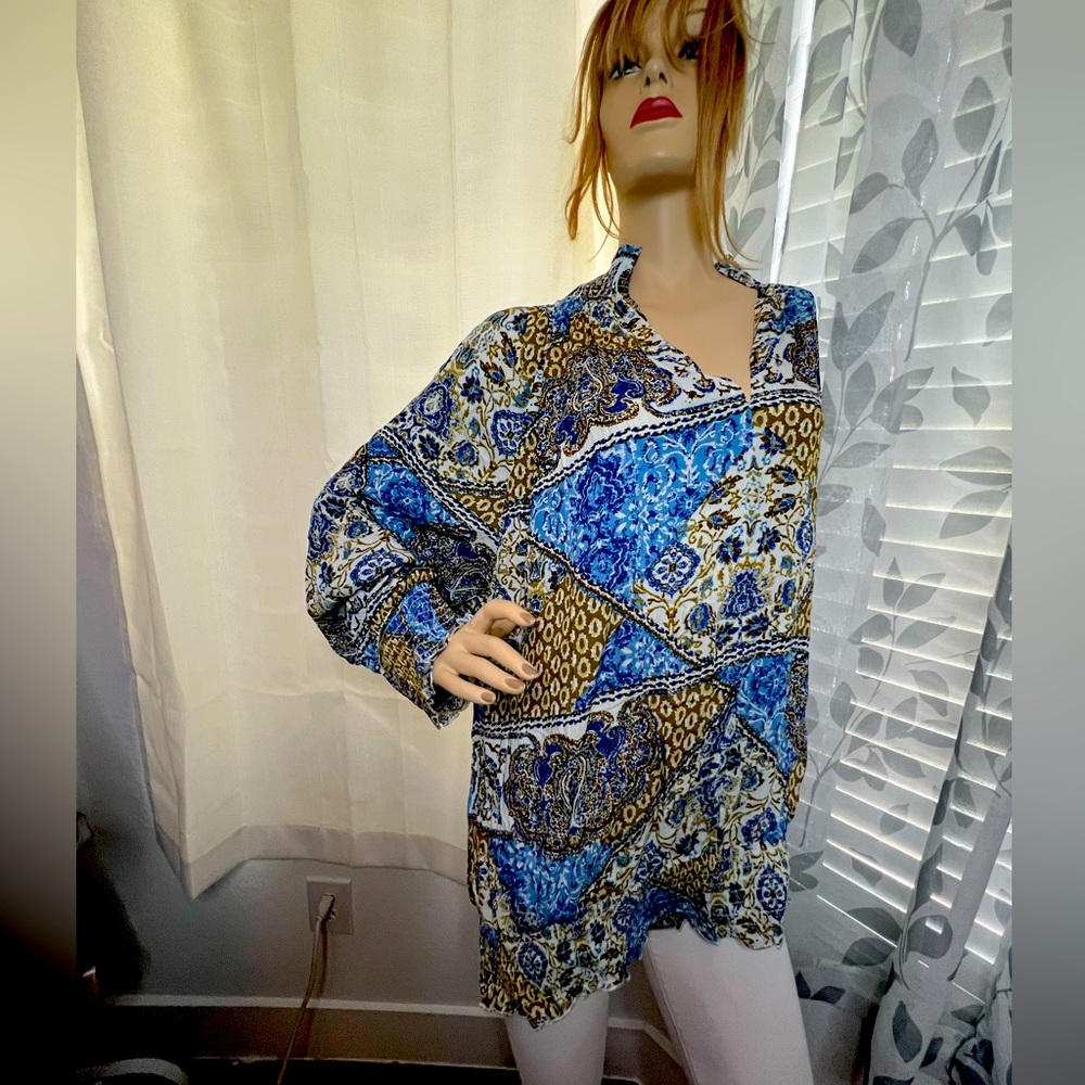 5 for $20 🌹NWT Venus Boho long sleeve blouse Sz M